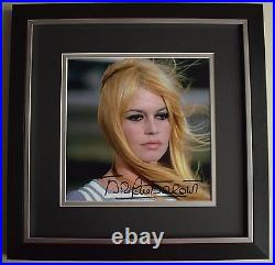 Brigitte Bardot SIGNED Framed LARGE Square Photo Autograph display Film & COA