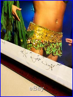Britney Spears FRAMED SIGNED AUTOGRAPH PHOTO Dream Slave Tour RARE COLLECTOR