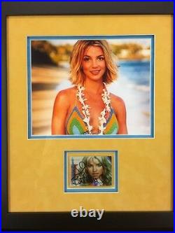 Britney Spears Signed Framed Trading Card & Photo Autographed Signature JSA COA