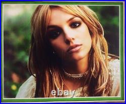 Britney Spears Signed Framed Trading Card & Photo Autographed Signature JSA COA