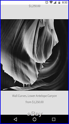 Bruce Barnbaum Lower Antelope Canyon 16x20 framed signed silver gelatin print