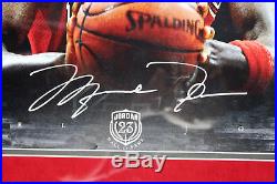 Bulls Michael Jordan Signed Framed 17.5x35.5 Photo LE #97/123 Fanatics & UDA