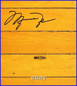 Bulls Michael Jordan Signed & Framed 6x6 GU Floorboard LE #299/1000 UDA & BAS