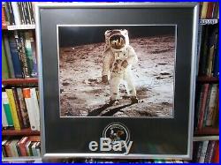 Buzz Aldrin Visor Photograph Apollo 11 Hand signed Novaspace COA Framed