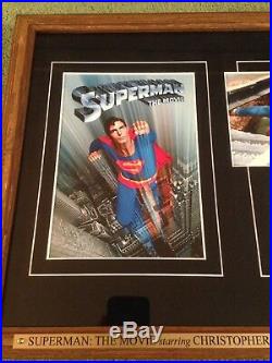 CHRISTOPHER REEVE Signed (JSA) Autograph SUPERMAN Framed Photo psa bas