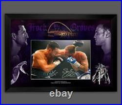 Carl Froch And George Groves Duel Hand Signed And Framed Photo £99