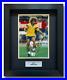 Carlos Valderrama Hand Signed Framed Photo Display Colombia Autograph 2