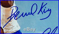 Carmelo Anthony Bernard King signed 16x20 photo framed 60 Point Auto Steiner COA