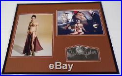 Carrie Fisher Signed Framed 16x20 Photo Display AW Star Wars Princess Leia