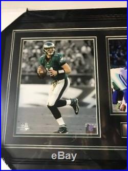 Carson Wentz Autograph Signed Eagles 8x10 Photo Collage Framed JSA