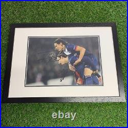 Cavani And Ibrahimovic Signed PSG 16x12 A3 Framed Picture Display Autograph COA