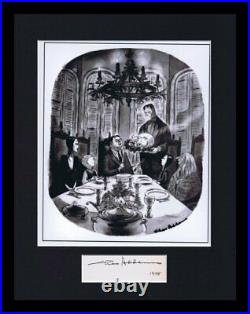 Charles Addams 1975 Signed Framed 11x14 Photo Display Addams Family Creator