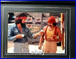 Cheech & Chong Signed MUF DVR Movie Car License Plate Framed Collage BAS Auto