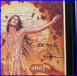 Cher SIGNED Autographed Framed And Double Matte Rare Foil Poster 28 X 22