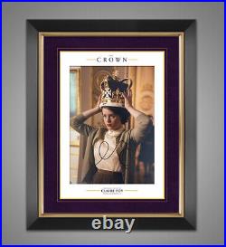 Claire Foy The Crown Signed & Framed 10X8 Photo Genuine Signature AFTAL COA