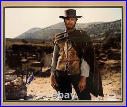 Clint Eastwood Hang' Em High Autographed Signed 11x14 Photo Psa/dna Loa Framed