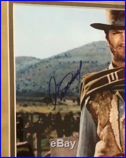 Clint Eastwood Signed Framed Good Bad Ugly Western Autograph 8x10 Photo JSA COA