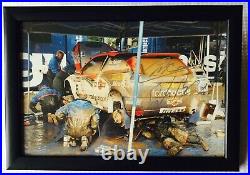 Colin McRae Derek Ringer Ford RS Signed 12 x 8 Framed Photograph Rare item