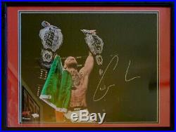 Conor McGregor Signed 16x20 Photo Fanatics Sticker UFC Champion 21x27 Framed