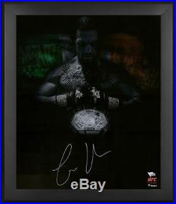 Conor McGregor UFC Framed Signed 20 x 24 UFC 205 King of New York Photo