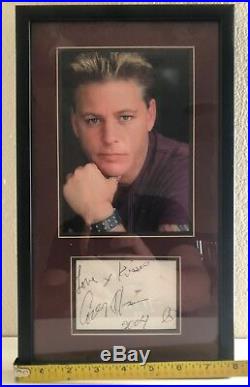 Corey Haim Signed Autograph Photo Framed signature Lost Boys License To Drive
