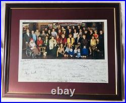 Coronation Street Photo Framed Full Cast Signed Rare 56x46