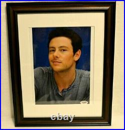 Cory Monteith Signed Autograph Glee Framed PSA/DNA COA Actor