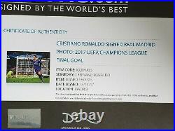 Cristiani Ronaldo Real Madrid Framed Autographed Official Photo Icons Certified