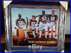 Crunch Bunch NY Giants Signed 20x24 Photo Taylor Carson Kelley Van Pelt FRAMED