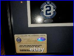 DEREK JETER signed framed 16x20 photo YANKEES MLB / Steiner Sports COA RARE /100