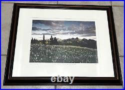 DOUG REMIEN Mountain Meadows Mt Rainer Park 156/400 Limited Signed Framed Photo