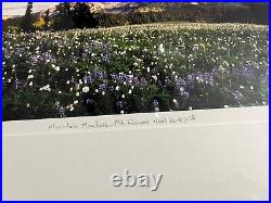 DOUG REMIEN Mountain Meadows Mt Rainer Park 156/400 Limited Signed Framed Photo