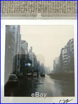Daido Moriyama original, signed, framed Polaroid Pola Tokyo rain Japan NOT Araki
