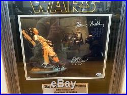 Daisy Ridley Adam Driver 11x14 Autographed Signed Photo Custom Framed BAS