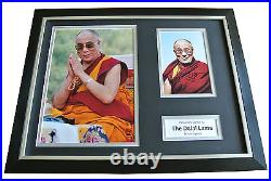 Dalai Lama Signed FRAMED Photo Autograph 16x12 Display Tenzin Gyatso & COA