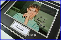 Damon Albarn SIGNED FRAMED Photo Autograph 16x12 display Blur Music & COA