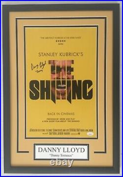 Danny Lloyd signed autographed THE SHINING 11x17 Movie Poster Framed JSA COA