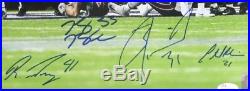 Darby Bradham Mills Robinson Signed Framed 16x20 Eagles Super Bowl 52 Photo JSA