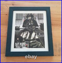 Dave Prowse Darth Vader Hand Signed Framed Photo Picture Photograph Autograph