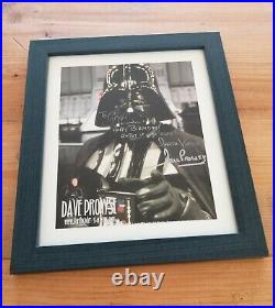 Dave Prowse Darth Vader Hand Signed Framed Photo Picture Photograph Autograph