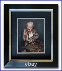 David Attenborough Hand Signed Framed Photo Display Tv Autograph 1