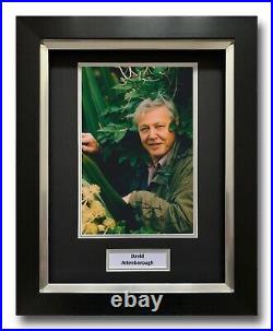 David Attenborough Hand Signed Framed Photo Display Tv Autograph Planet Earth 1