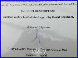 David Beckham Framed Signed Shirt & Photos