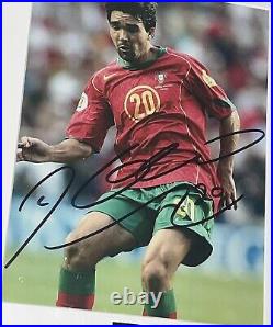 Deco Authentic HAND SIGNED Photo, Frame, COA Portugal Football
