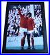 Denis Law Signed Autograph 16x12 framed photo display Manchester United COA