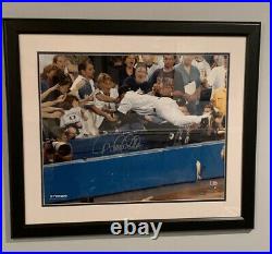 Derek Jeter NY Yankees The Dive Signed 16x20 Color Photo Framed STEINER / MLB