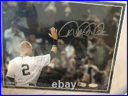Derek Jeter Signed 8x10 Photo Framed Steiner COA Goodbye To Fans