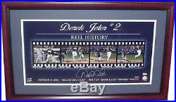 Derek Jeter signed 11x17 film strip photo the flip framed auto Steiner COA