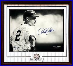 Derek Jeter signed 16x20 photo framed Yankees coin autograph Steiner COA LE /100