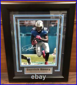 Derrick Henry Tennessee Titans Autographed Signed & Framed 8x10 Photo PSA